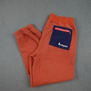 Cotopaxi Abrazo Fleece Pants Mens Large Rust Orange Sherpa Joggers Outdoor